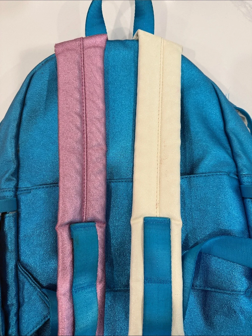 STATE Metallic Teal Heart Backpack (mini Kane)